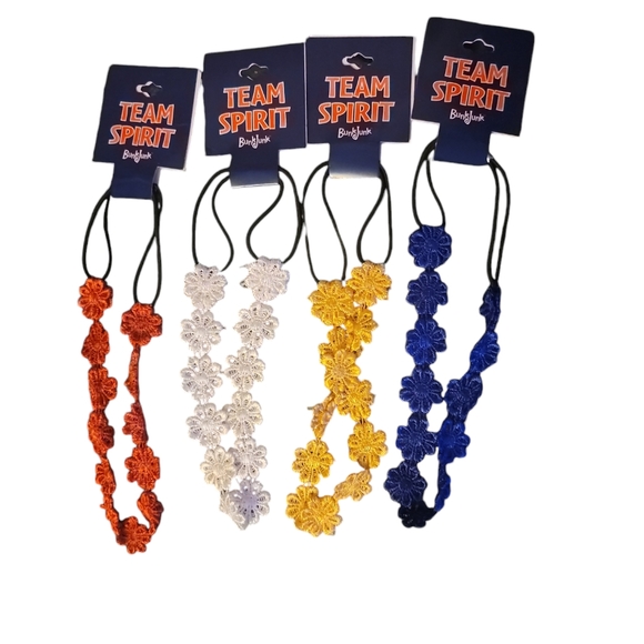 Set of 4 Team Spirit Girl's Headbands - Picture 1 of 1